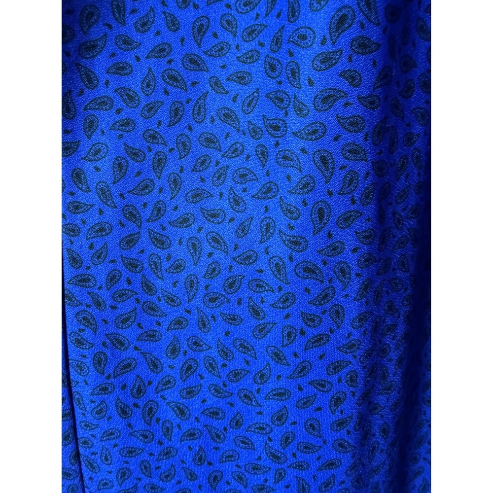 Vintage Unbranded Women Size 22.5 Blue Floral Dus… - image 4